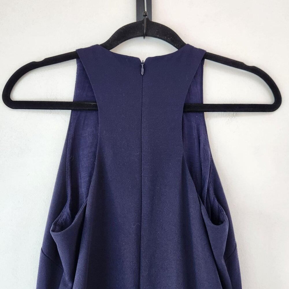 Hutch Anthropologie Peyton Dress Navy Blue Midi Career Fitted Women's S - Picture 6 of 11
